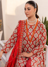 Motifz Classics Printed Lawn 3 Piece Unstitched Suit MT25CV3 D-01